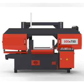 500x750 Yarı-Otomatik Sütunlu Şerit Testere Makinası